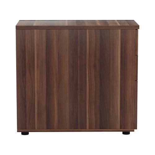 Jemini 3 Drawer Desk High Pedestal 404x800x730mm Walnut KF78950 | VOW