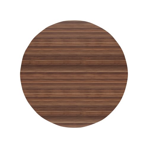 Jemini Round Meeting Table 1100x1100x730mm Walnut KF78960