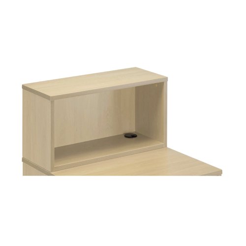 Jemini Reception Modular Straight Riser Unit 800x315x400mm Maple KF78972