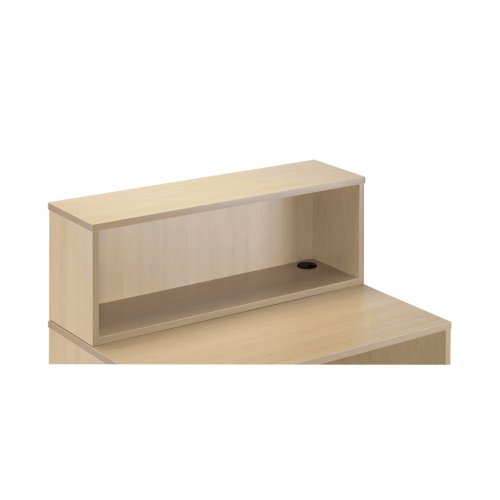 Jemini Reception Modular Straight Riser Unit 1200x315x400mm Maple KF78973