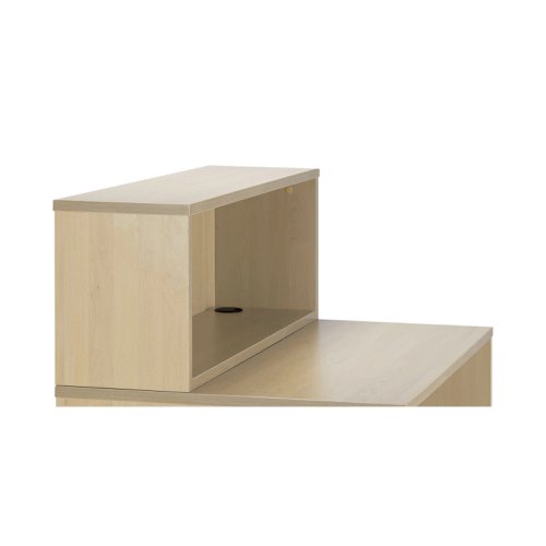 Jemini Reception Modular Straight Riser Unit 1200x315x400mm Maple KF78973