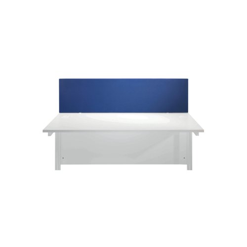 Jemini Straight Desk Mounted Screen 1600x25x400mm Blue KF78981