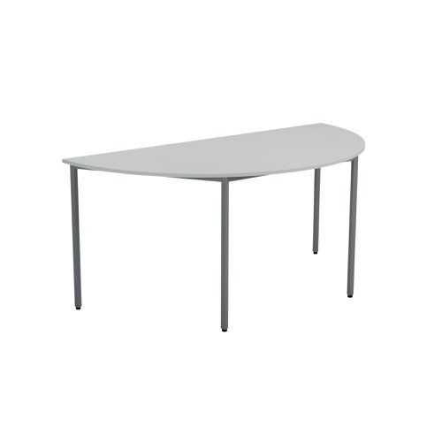 Jemini Semi Circular Multipurpose Table 1600x800x730mm White KF79033