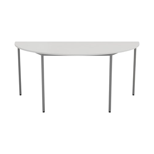 Jemini Semi Circular Multipurpose Table 1600x800x730mm White KF79033