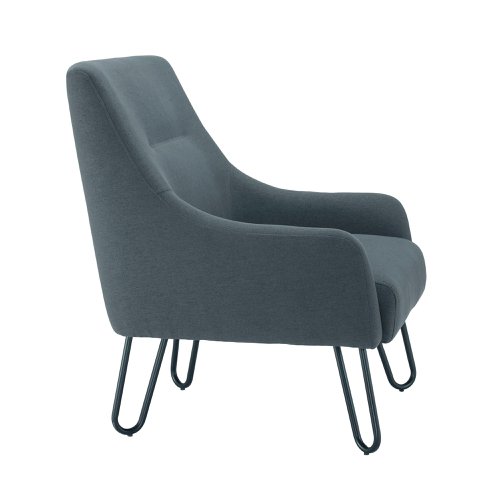 Jemini Reception Armchair Hairpin Leg Grey KF79142 | VOW