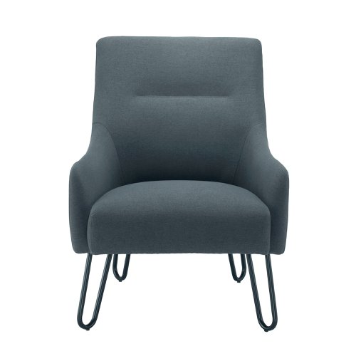 Jemini Reception Armchair Hairpin Leg Grey KF79142 | VOW