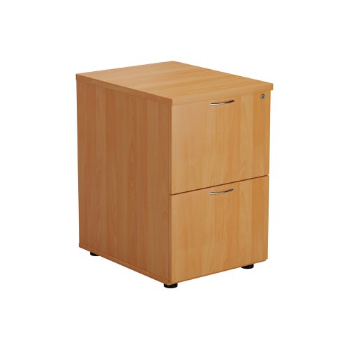 Jemini 2 Drawer Filing Cabinet 464x600x710mm Beech KF79455 | VOW