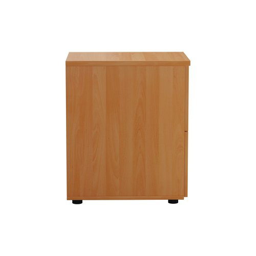 Jemini 2 Drawer Filing Cabinet 464x600x710mm Beech KF79455 | VOW