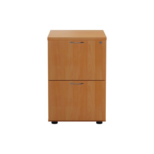 Jemini 2 Drawer Filing Cabinet 464x600x710mm Beech KF79455 | VOW