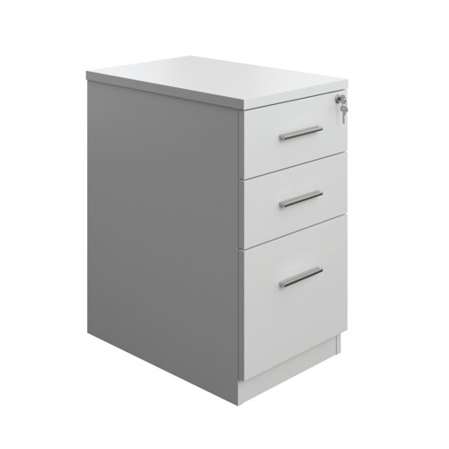 5 Star Desk High Pedestal 600mm White KF79828