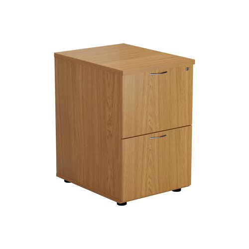 Jemini 2 Drawer Filing Cabinet 464x600x710mm Nova Oak KF79856