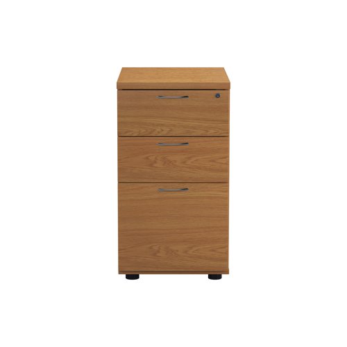 Jemini 3 Drawer Desk High Pedestal 404x600x730mm Nova Oak KF79858