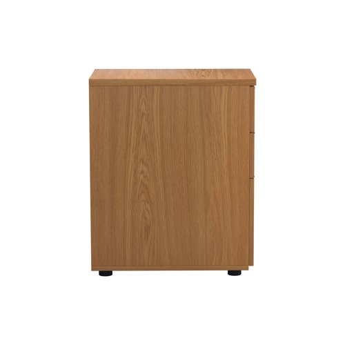 Jemini 3 Drawer Desk High Pedestal 404x800x730mm Nova Oak KF79859