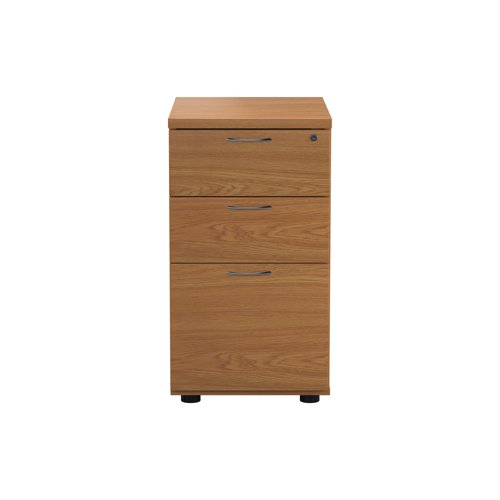 Jemini 3 Drawer Desk High Pedestal 404x800x730mm Nova Oak KF79859