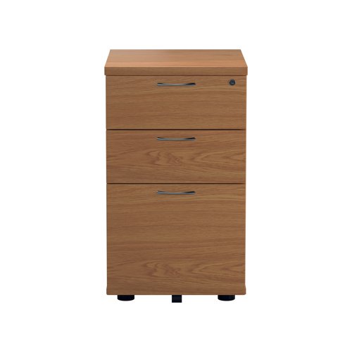 3 Drawer Under Desk Pedestal Nova Oak KF79874