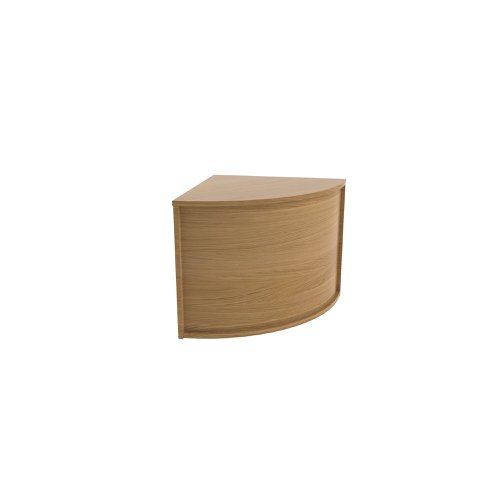 Jemini Reception Modular Corner Desk Unit 800x800x740mm Nova Oak KF79882