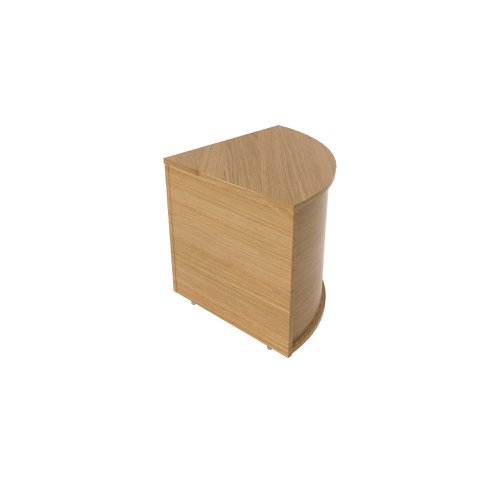 Jemini Reception Modular Corner Desk Unit 800x800x740mm Nova Oak KF79882