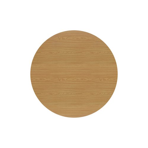 Jemini Round Meeting Table 1100x1100x730mm Nova Oak KF79884 KF79884