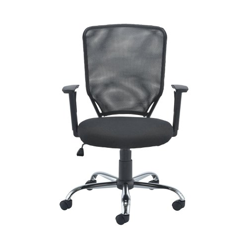 Jemini Low Back Operator Mesh Back Chair 600x600x940-1030mm Black KF79885