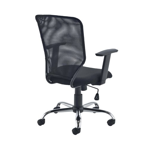 Jemini Low Back Operator Mesh Back Chair 600x600x940-1030mm Black KF79885