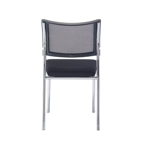 Jemini Jupiter Conference Chair 555x550x860mm Mesh Back Black/Chrome KF79892 | VOW