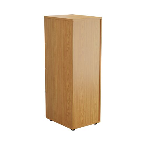 First 4 Drawer Filing Cabinet 464x600x1365mm Nova Oak KF79918 | VOW