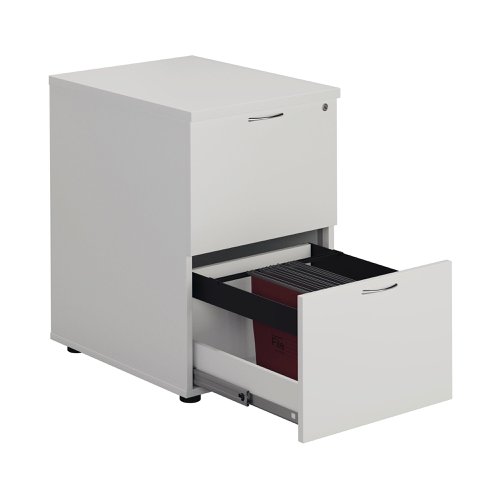 First 2 Drawer Filing Cabinet 464x600x710mm White KF79919 | VOW