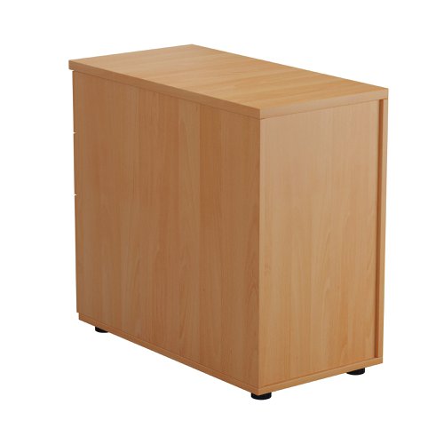 First 3 Drawer Desk High Pedestal 404x800x730mm Beech KF79930