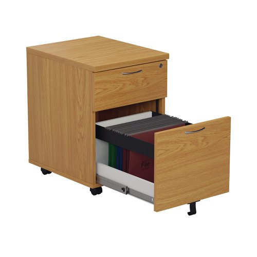 First 2 Drawer Mobile Pedestal 404x500x595mm Nova Oak KF79990