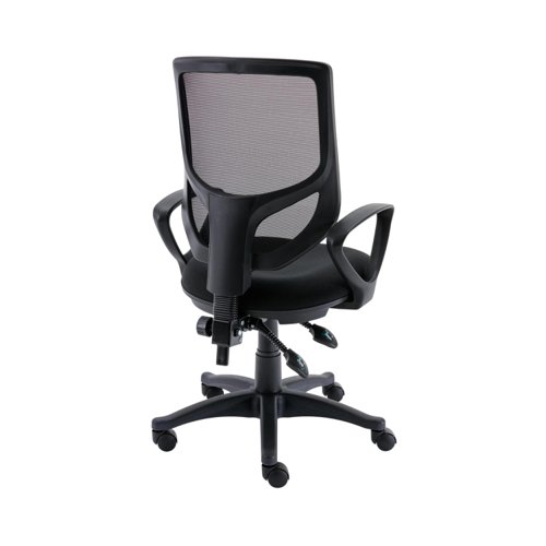 Astin Nesta Mesh Back Operator Chair with Fixed Arms 590x900x1050mm Black KF800022