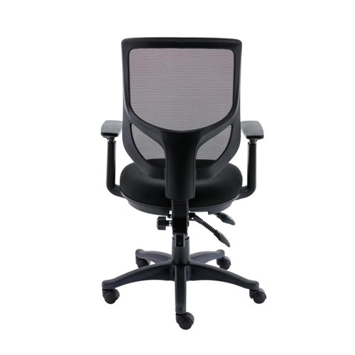 Astin Nesta Mesh Back Operator Chair Black with Adjustable Arms 590x900x1050mm Charcoal KF800023