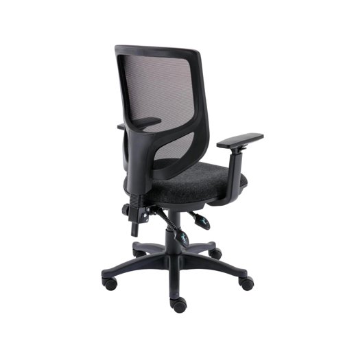 Astin Nesta Mesh Back Operator Chair Charcoal with Adjustable Arms 590x900x1050mm Black KF800026