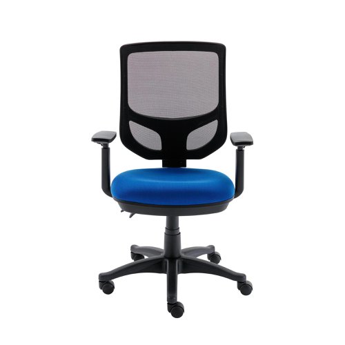 Astin Nesta Mesh Back Operator Chair Adjustable Arms 590x900x1050mm Royal Blue KF800028