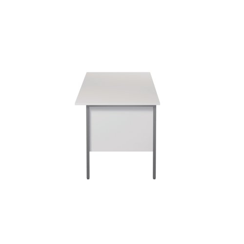 Serrion 's 4 Leg Desk range features a simple and contemporary finish that is ideal for use at home or in the office. The rectangular design allows for multiple desk configurations to set up your office in a way that works for you. This desk features an 18mm thick desktop with sturdy metal legs, a modesty panel and a two drawer pedestal included as standard.