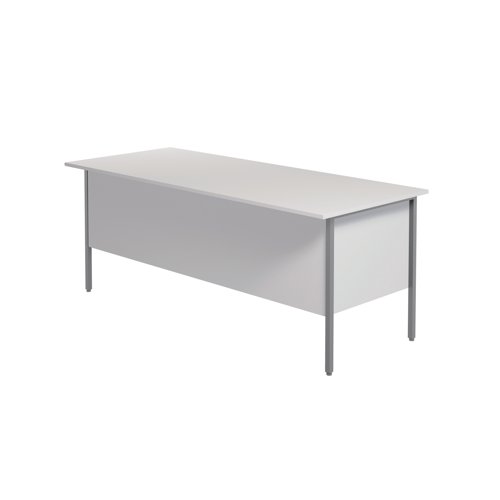 Serrion 's 4 Leg Desk range features a simple and contemporary finish that is ideal for use at home or in the office. The rectangular design allows for multiple desk configurations to set up your office in a way that works for you. This desk features an 18mm thick desktop with sturdy metal legs, a modesty panel and a two drawer pedestal included as standard.