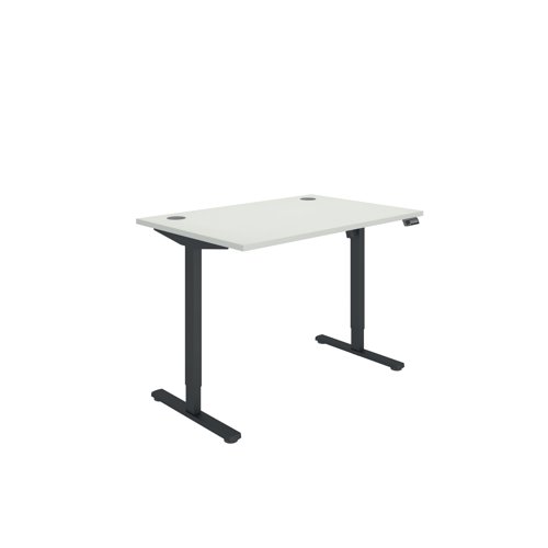 Polaris Single Motor Sit/Stand Desk 1200x800 White/Black KF800085