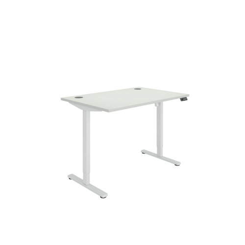 Polaris Single Motor Sit/Stand Desk 1200x800 White/White KF800086