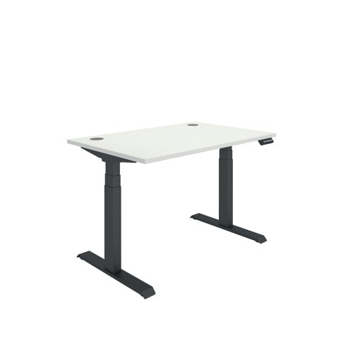 Polaris Dual Motor Sit/Stand Desk 1200x800 White/Black KF800106