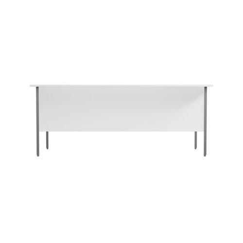 This 4 Leg desk from the Serrion range features a simple and contemporary finish that is ideal for use at home or in the office. The rectangular design allows for multiple desk configurations to set up your office in a way that works for you. This desk features an 18mm thick desktop with sturdy metal legs, a modesty panel and a two drawer and three drawer pedestal included as standard. Cable ports are not included. This desk measures 1800x750x730mm in size.