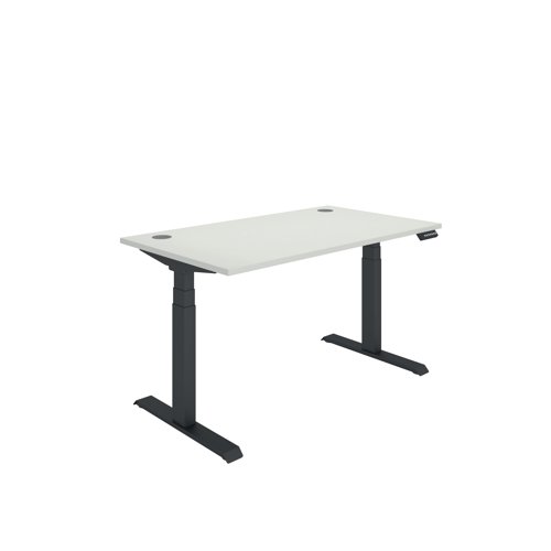 Polaris Dual Motor Sit/Stand Desk 1400x800 White/Black KF800119