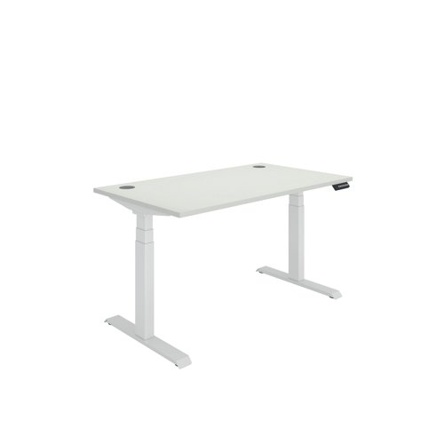 Polaris Dual Motor Sit/Stand Desk 1400x800 White/White KF800121