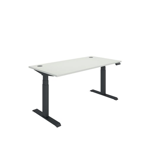 Polaris Dual Motor Sit/Stand Desk 1600x800 White/Black KF800131