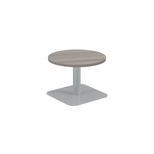 Jemini Origin 600mm Low Table Grey Oak/Silver KF800175