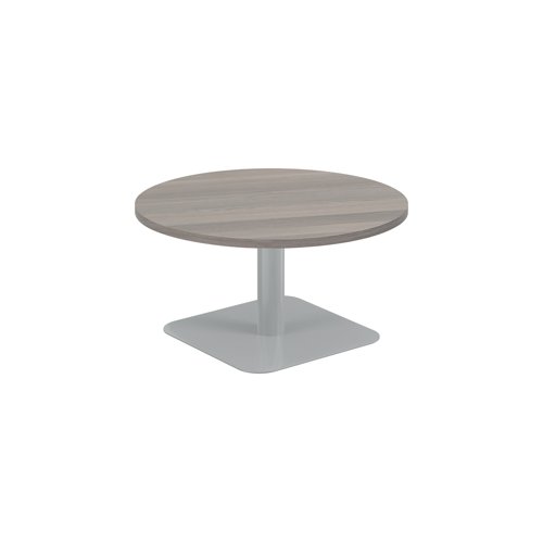 Jemini Origin 800mm Low Table Grey Oak/Silver KF800181