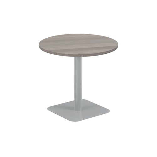 Jemini Origin 800mm Mid Table Grey Oak/Silver KF800212