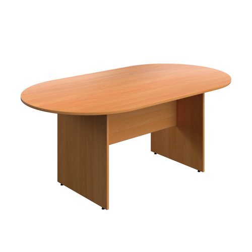 Serrion Wooden Boardroom Table 1800x1000x730mm Beech KF800241