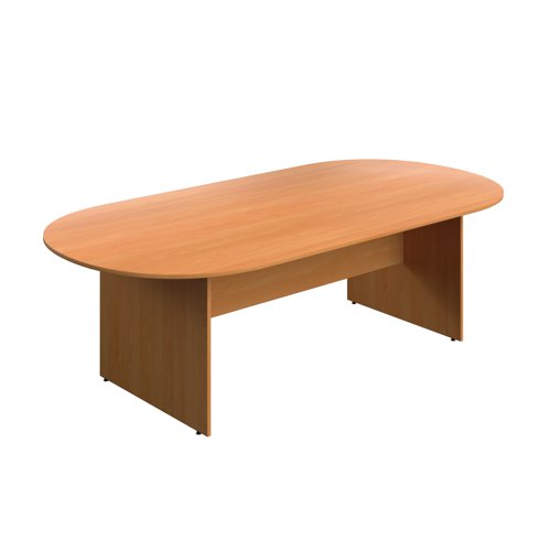 Serrion Wooden Boardroom Table 2400x1200x730mm Beech KF800242