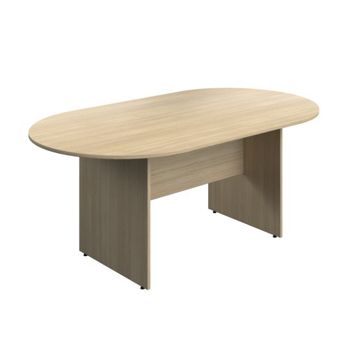 Serrion Wooden Boardroom Table 1800x1000x730mm Oak KF800264