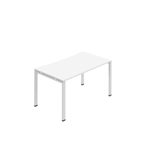 Jemini One Person Bench Desk 1400x800mm White KF800664