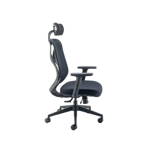 Arista Stealth High Back Chair with Headrest Black KF80304